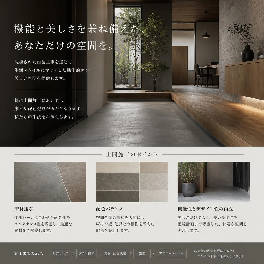 内装工事のポイント