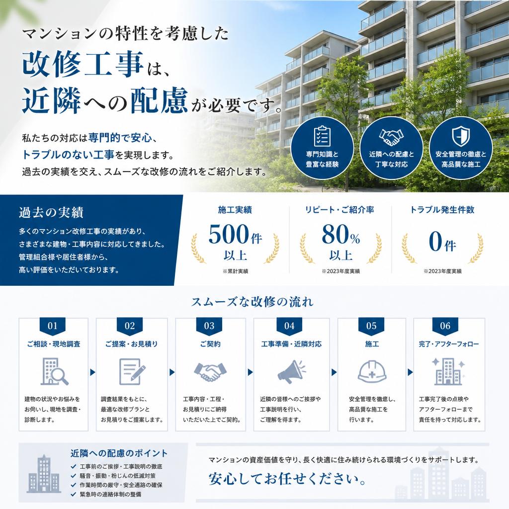 マンション改修の注意点