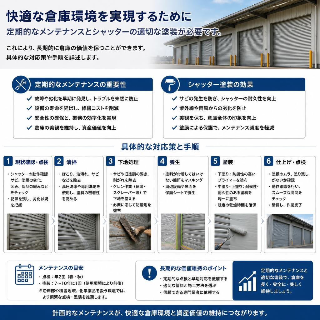快適な倉庫環境を実現するための施策