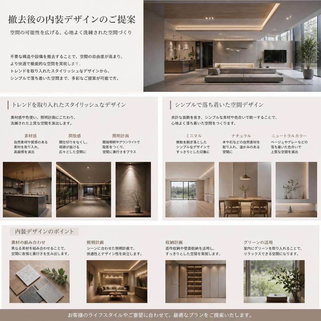 2. どんな内装デザインが可能？