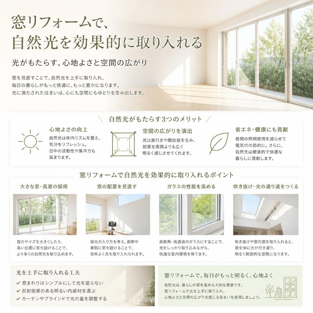 3. 自然光を最大限に取り入れる方法