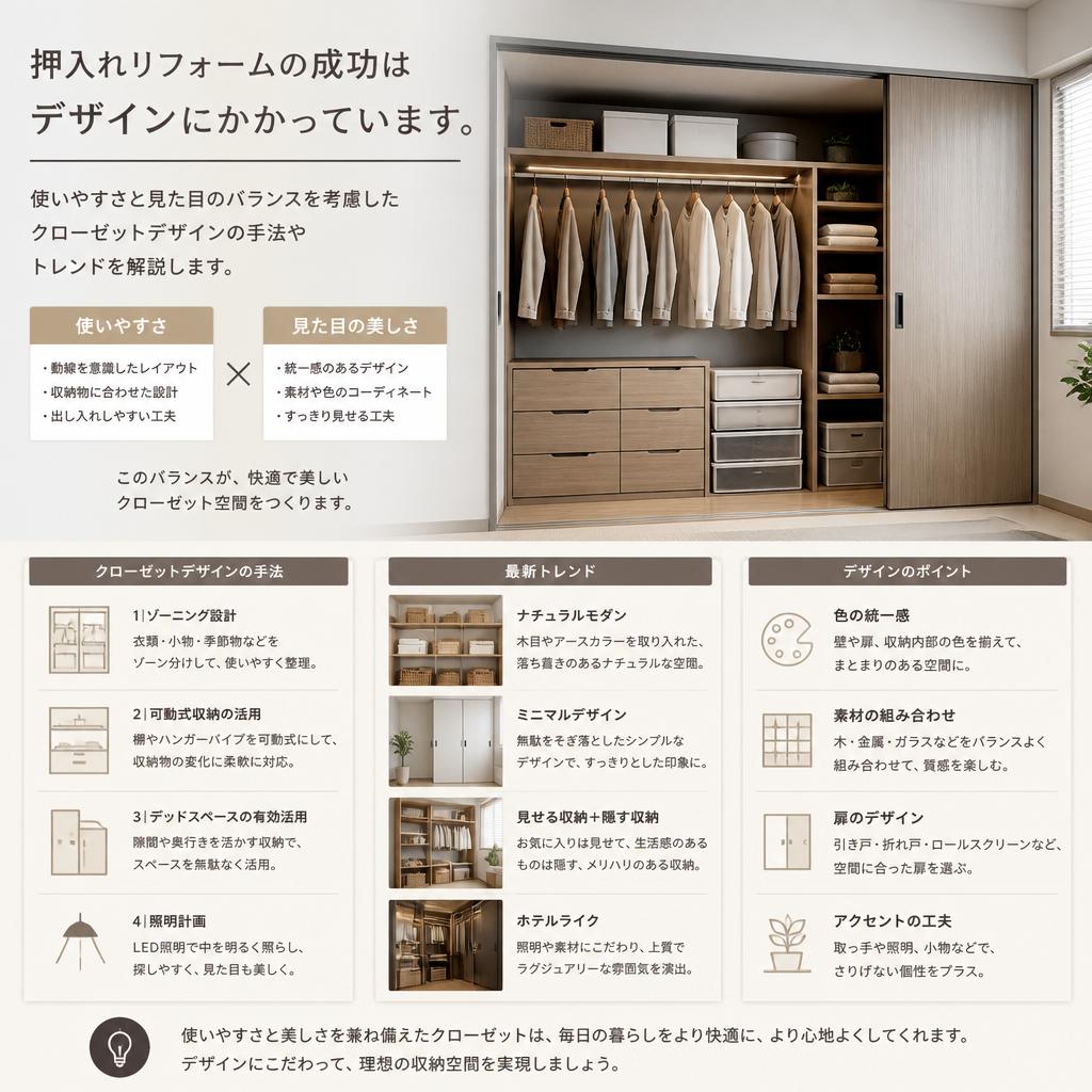 空間活用のためのクローゼットデザイン