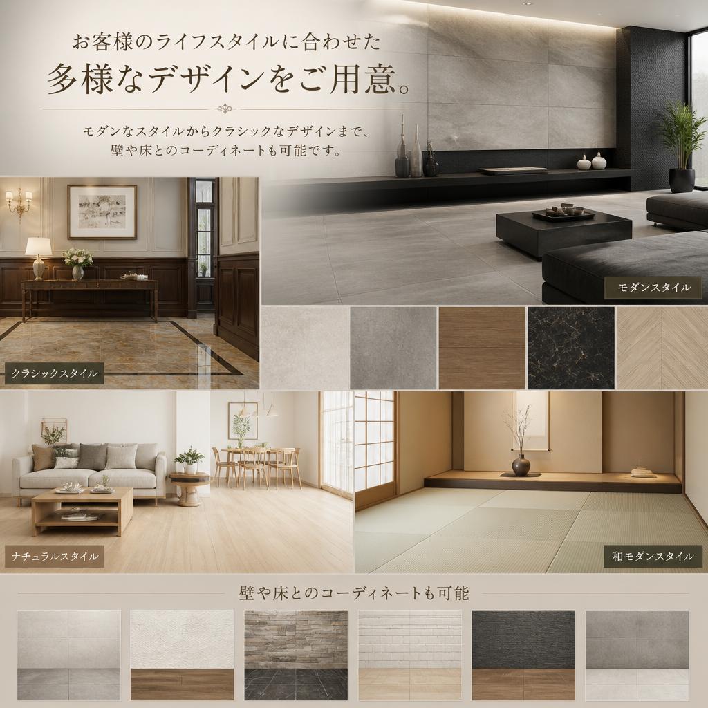 さまざまなデザインバリエーション