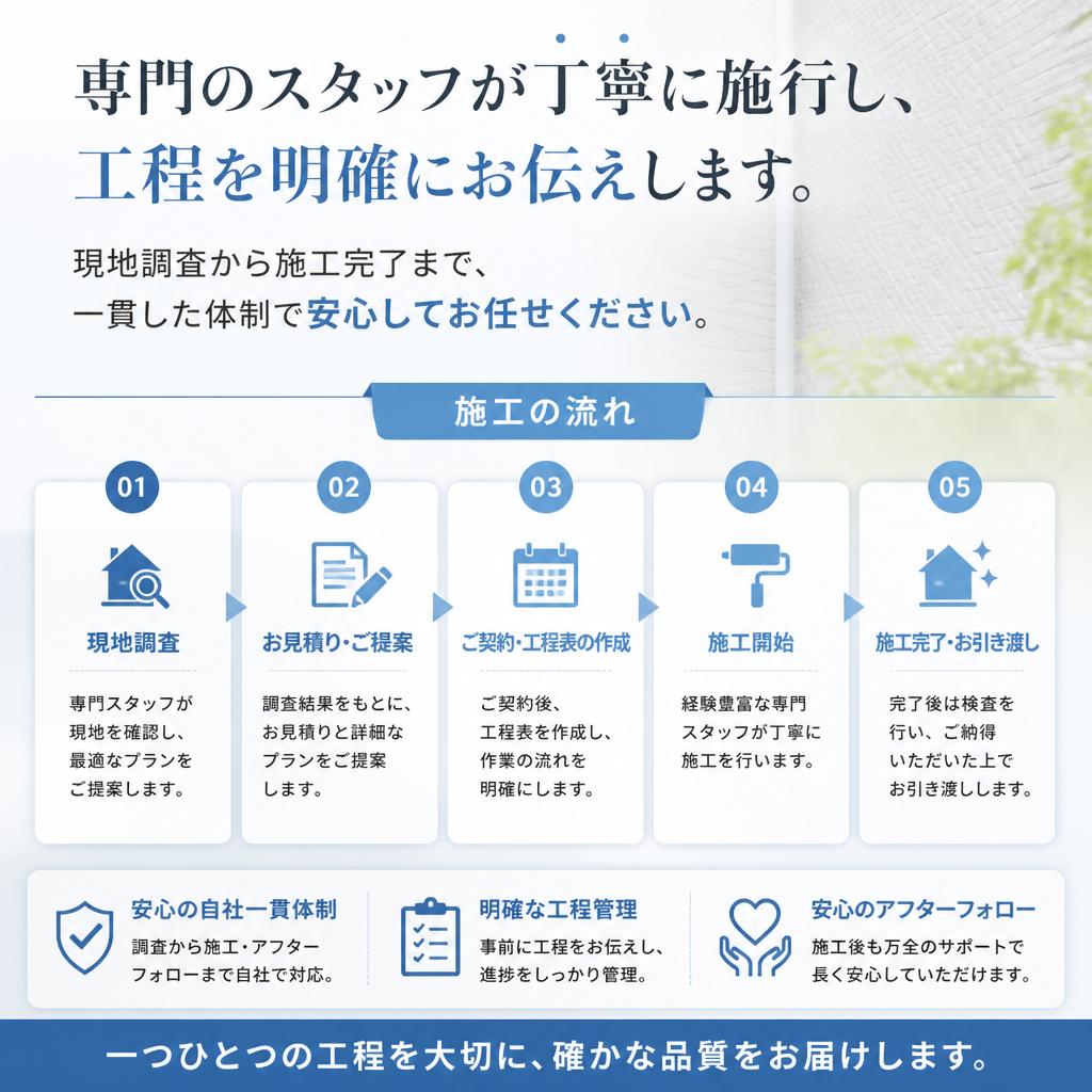 施工プロセスの透明性