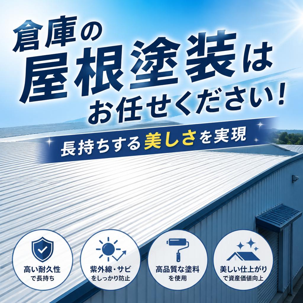 「倉庫の屋根塗装はお任せください！長持ちする美しさを実現」