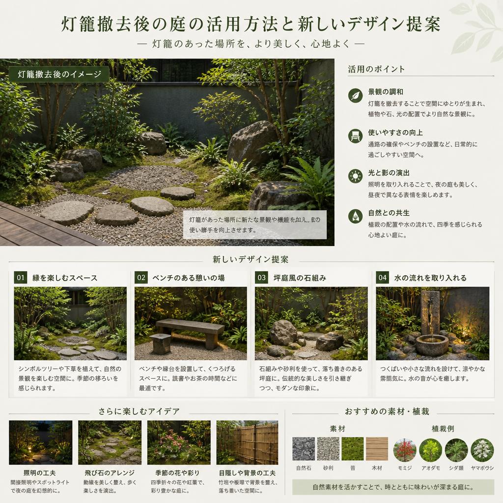 施工後の美しい庭を実現