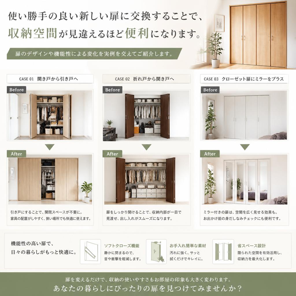 2. 扉の交換がもたらす効果
