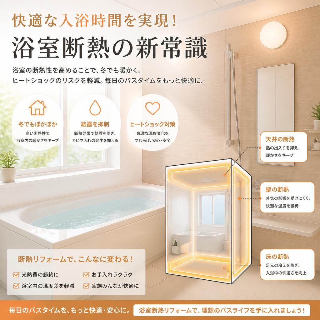 快適な入浴時間を実現！浴室断熱の新常識